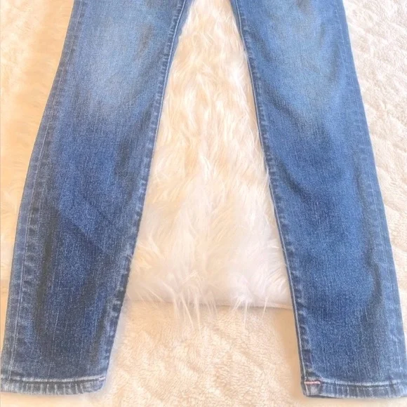 True Religion Jennie Curvy Pink Stitch Mid Rise Skinny TikTok Jeans Size 26/27 - Picture 8 of 10